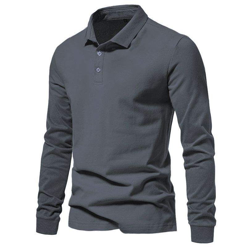 Herren Langarm-Polo aus Kaninchenhaar-Mix