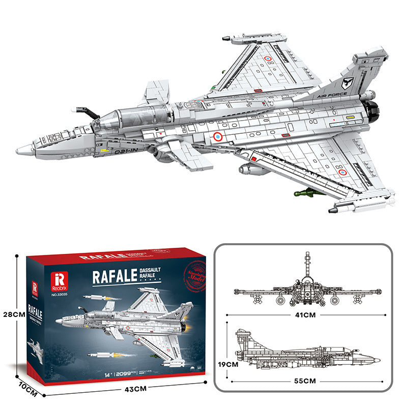 Militär Jet Bausteine Puzzle
