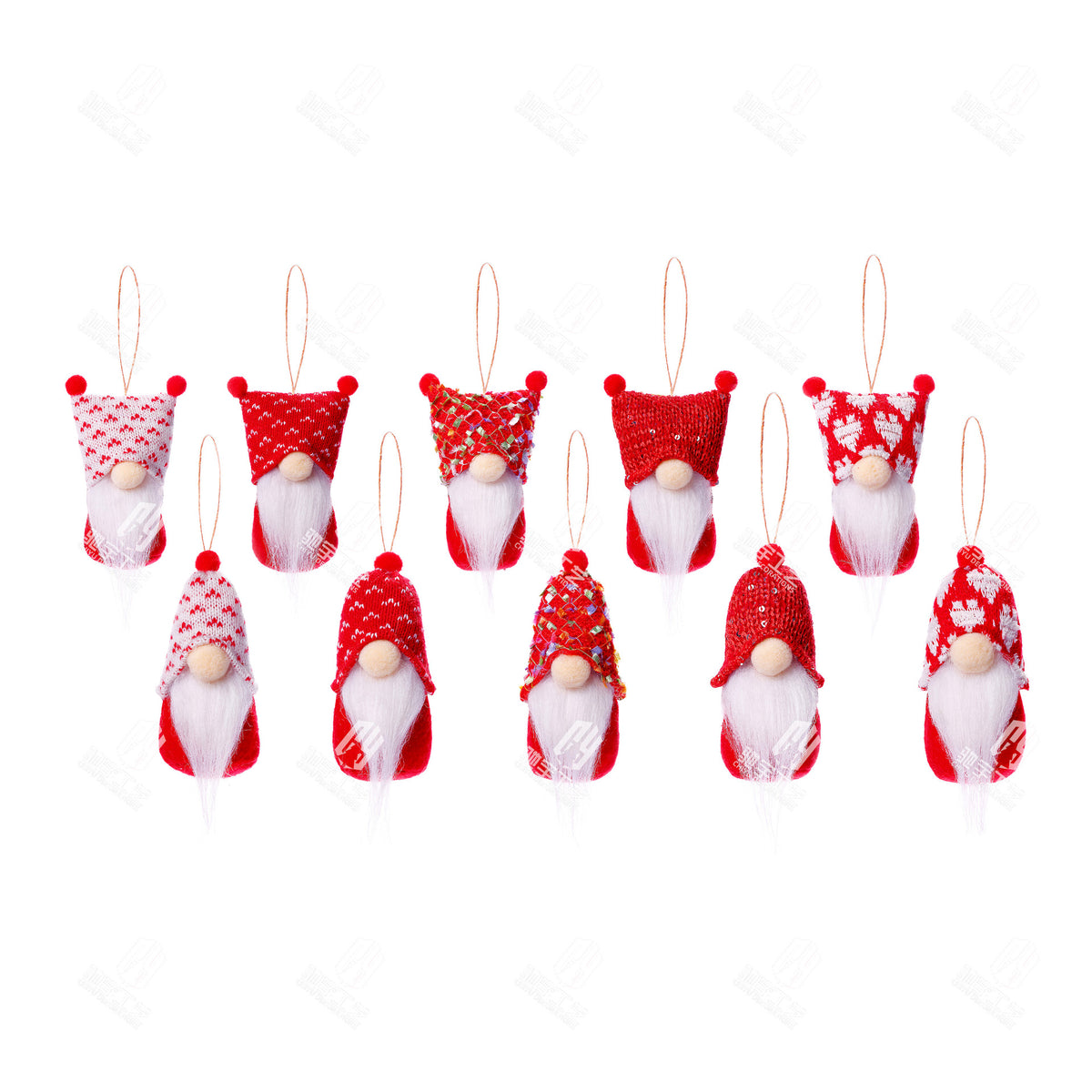 Weihnachts-Plüschfiguren – 5er-Set – Bild 3 | LuxeStyle