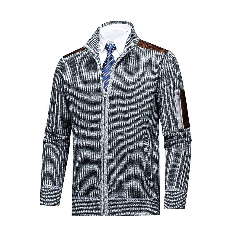 Fleece-gefütterter Rollkragen-Cardigan – Bild 6 | LuxeStyle