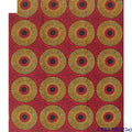 Afrikanischer Baumwoll-Wax-Stoff mit Geometrie-Print | LuxeStyle