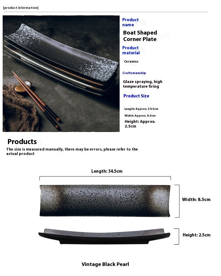 Japanische Keramik-Sushiteller, 28 cm – Bild 16 | LuxeStyle