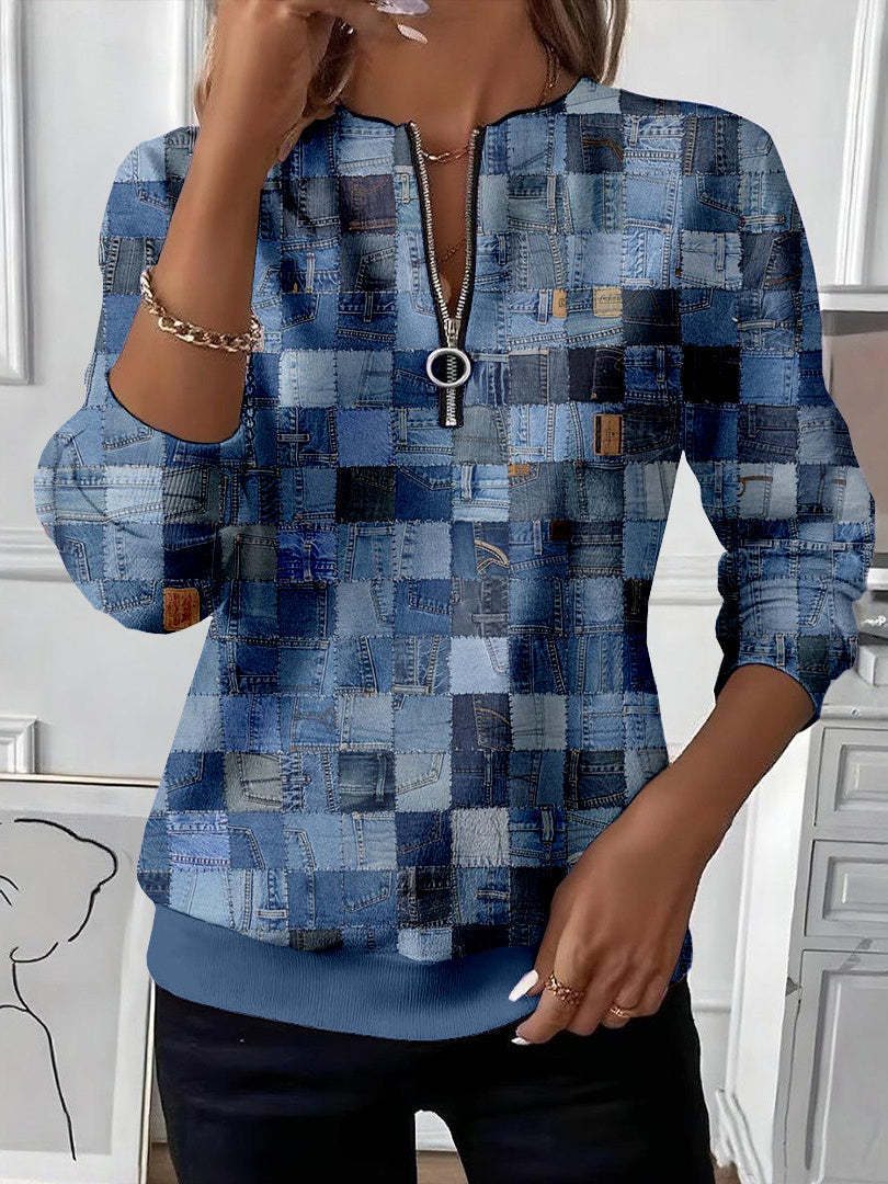 Patchwork-Hoodie