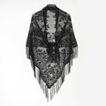 Jacquard-Bordürenschal für Damen – Bild 3 | LuxeStyle