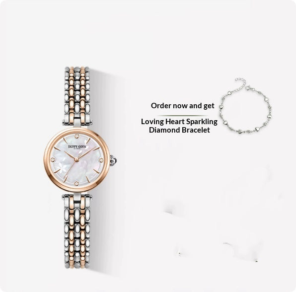 Blossom Damenuhr – Wasserdicht mit Blumenmuster