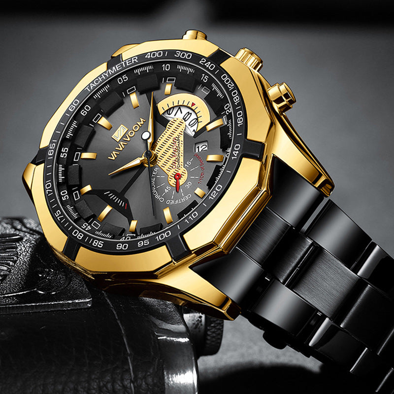 Herren Sport-Automatikuhr mit Leuchtzeigern | LuxeStyle