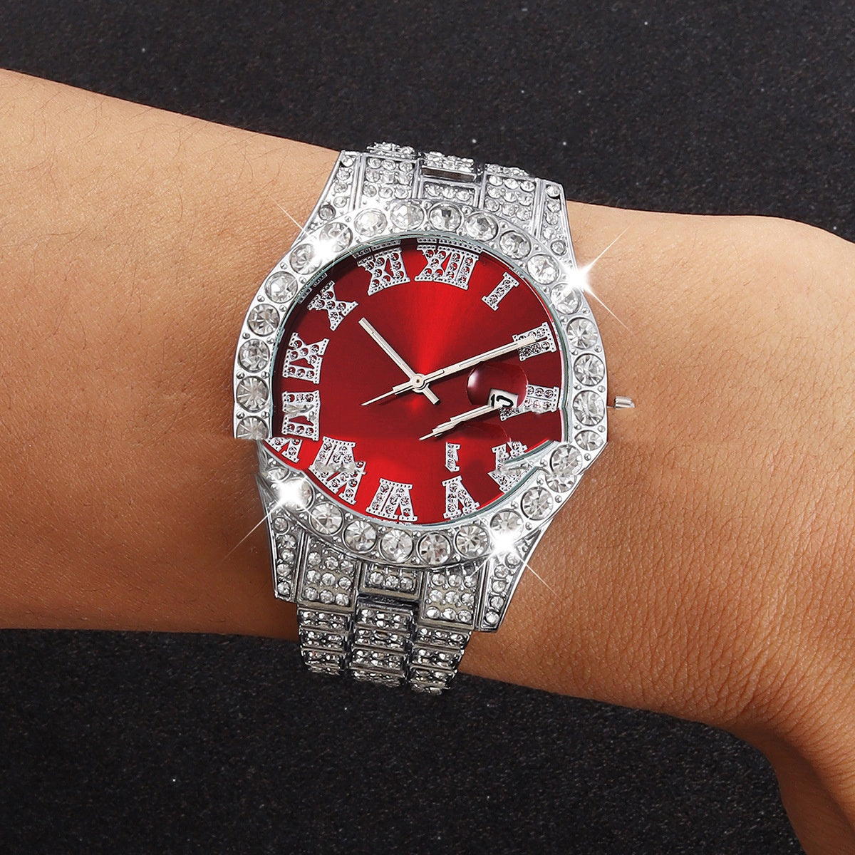 Quarz-Herrenuhr mit Armband und Halsketten – Bild 2 | LuxeStyle