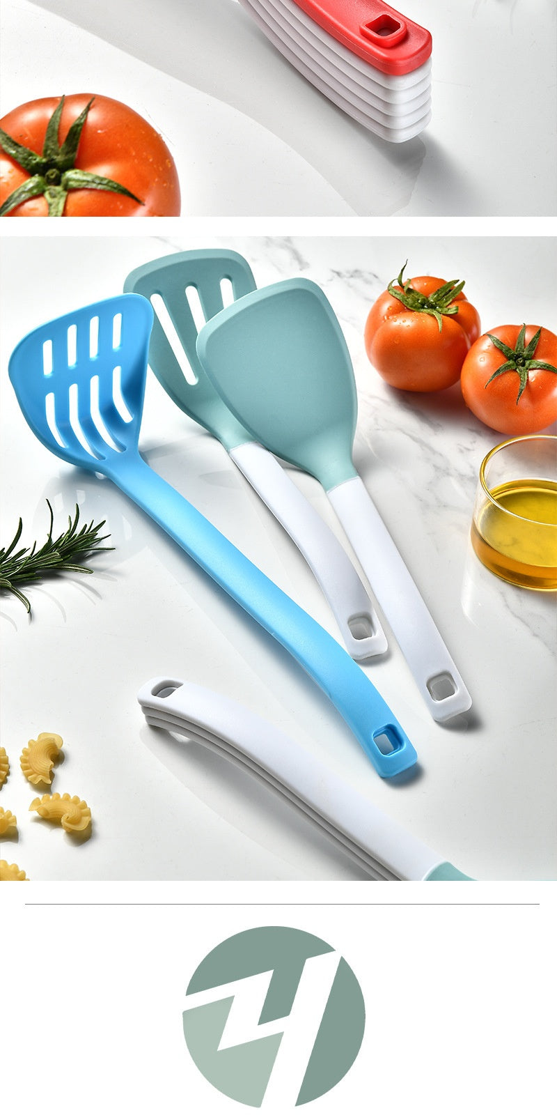 Silikon Küchenhelfer-Set, 6-teilig