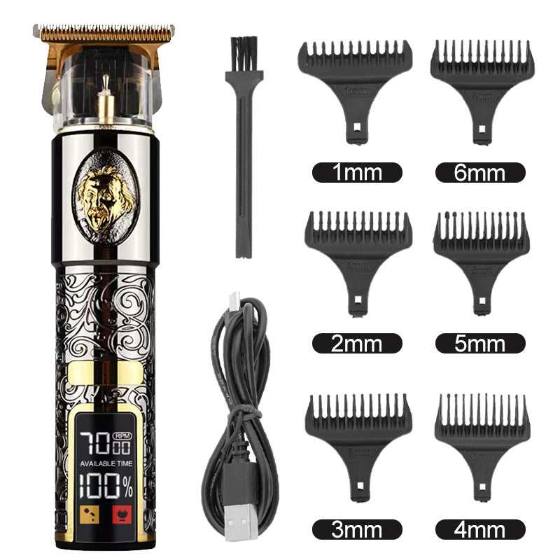Retro-Haartrimmer mit Öl-Kopfgravierung