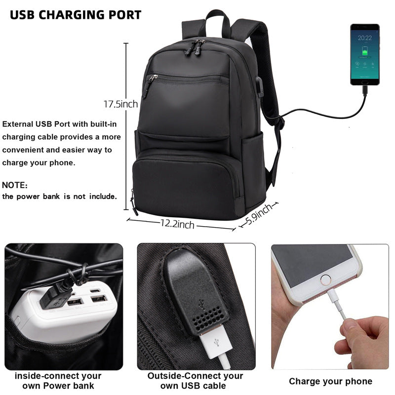 Wasserdichter Rucksack für Business, 15,6-Zoll Laptop – Bild 5 | LuxeStyle