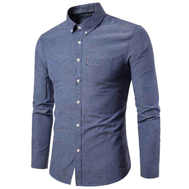Slim-Fit Langarmhemd für Herren