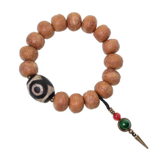 Armband mit Bodhi-Samen und Dzi-Perlen – Bild 2 | LuxeStyle