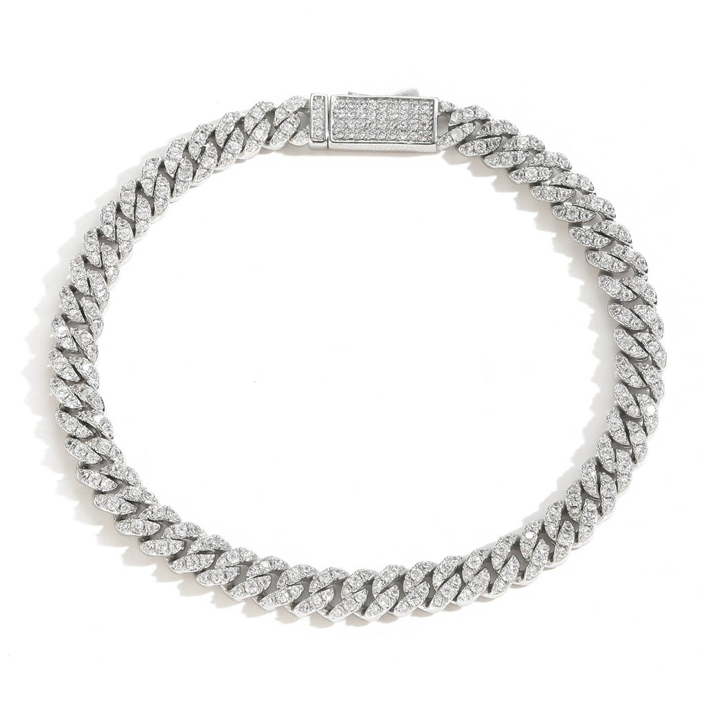 Eleganter Herrenarmreif mit Zirkonia