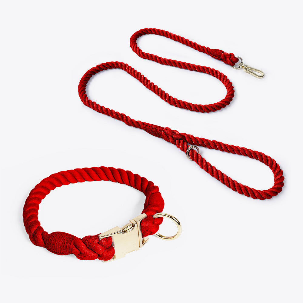 Geflochtenes Baumwollhalsband für Haustiere – Bild 15 | LuxeStyle