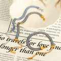 Verstellbares dreilagiges Armband, vergoldet | LuxeStyle