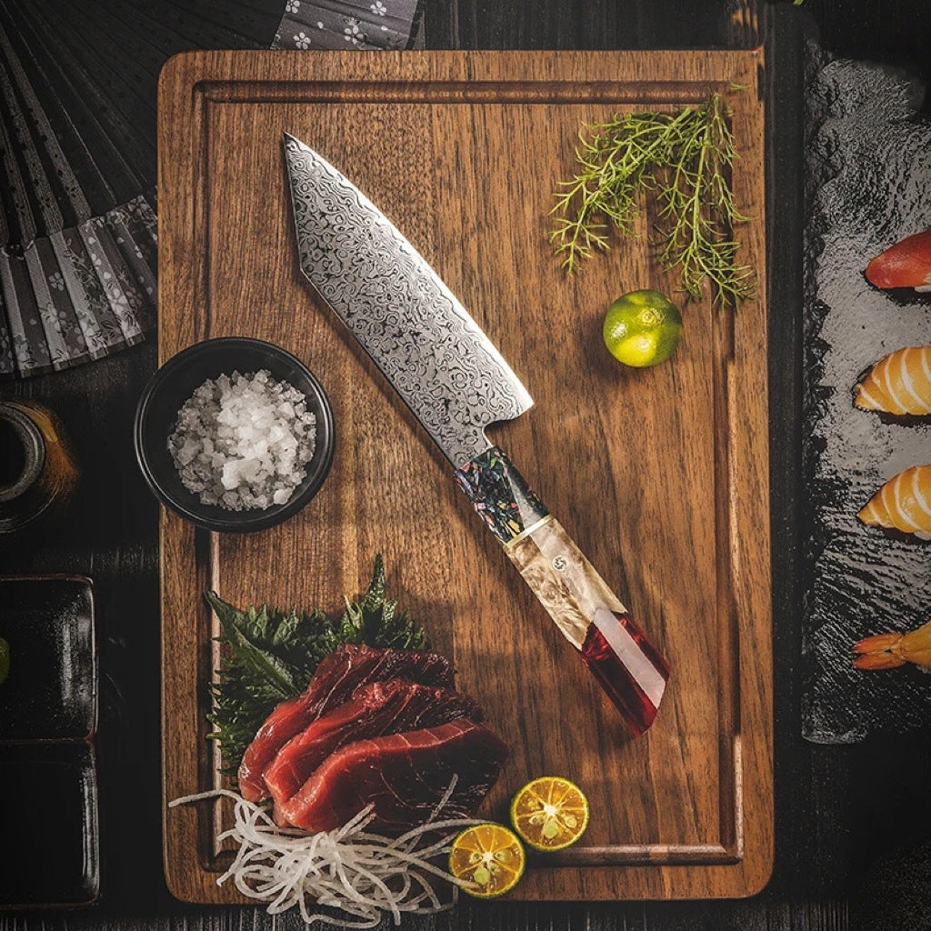Damaskstahl‑Santoku‑Küchenmesser – Bild 3 | LuxeStyle