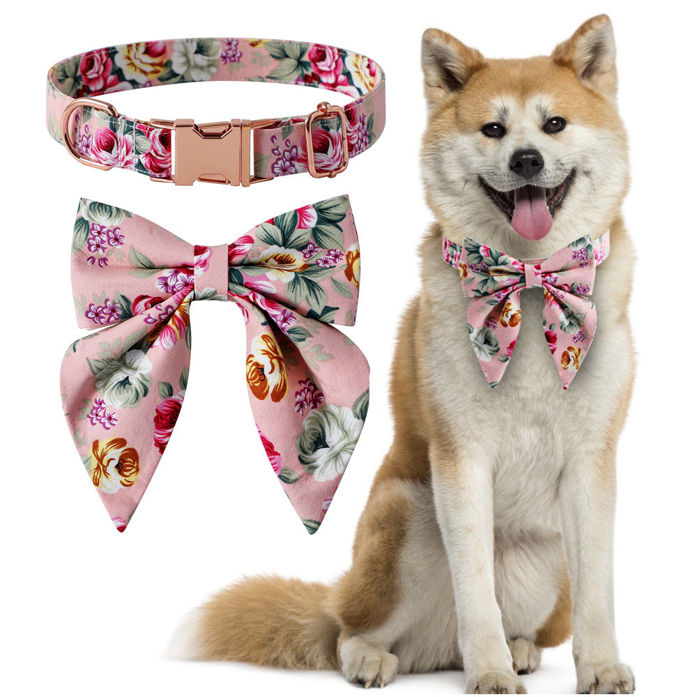 Halsband Baumwolle Rose Gold Schnalle – Bild 9 | LuxeStyle