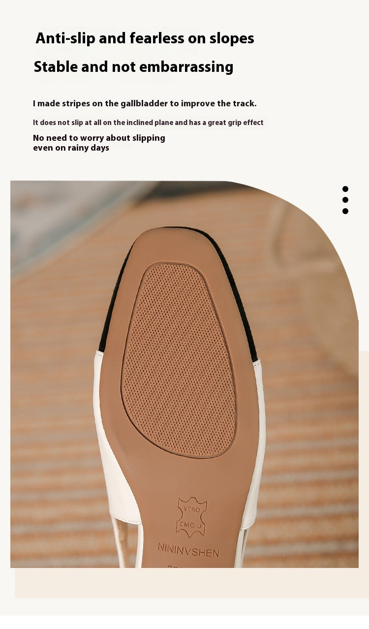 Chunky Heel French Style Damenschuhe – Bild 17 | LuxeStyle