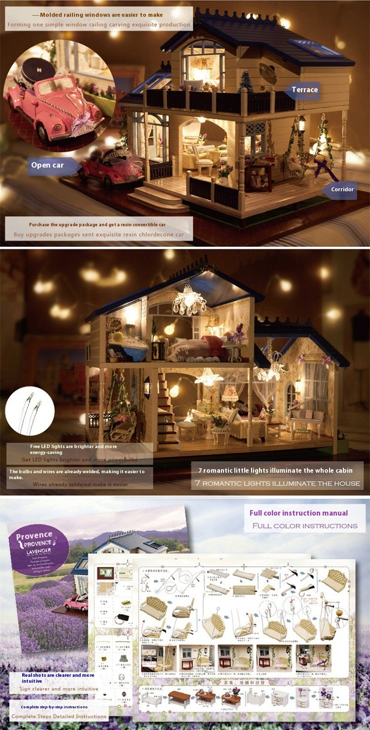 DIY Miniatur-Villa "Provence Cottage" mit Musik – Bild 5 | LuxeStyle