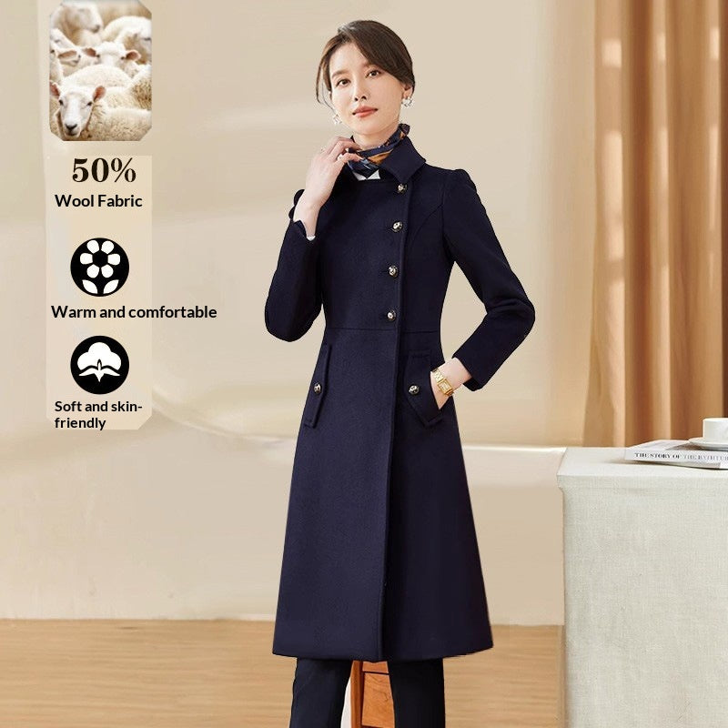 Damen Wollmantel für Winter Business