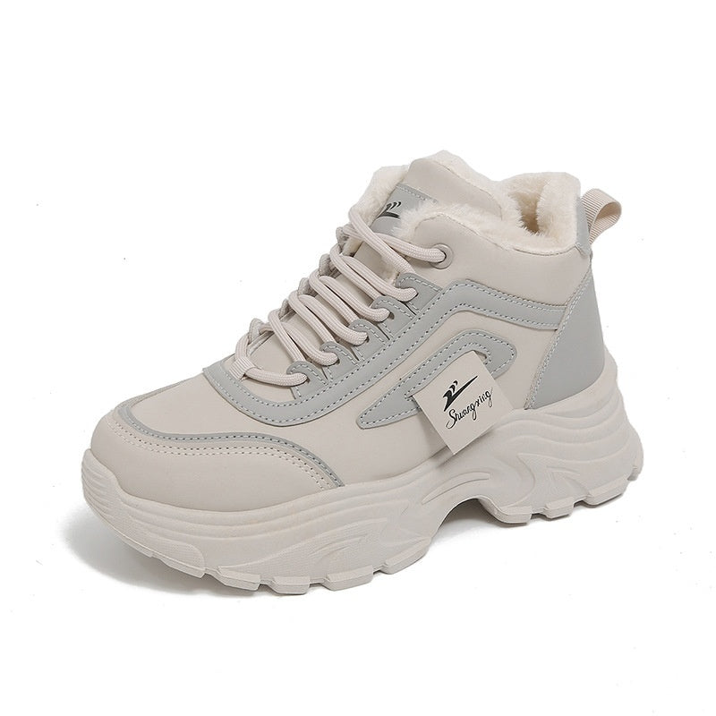 Gefütterte High-Top Baumwollschuhe für Damen