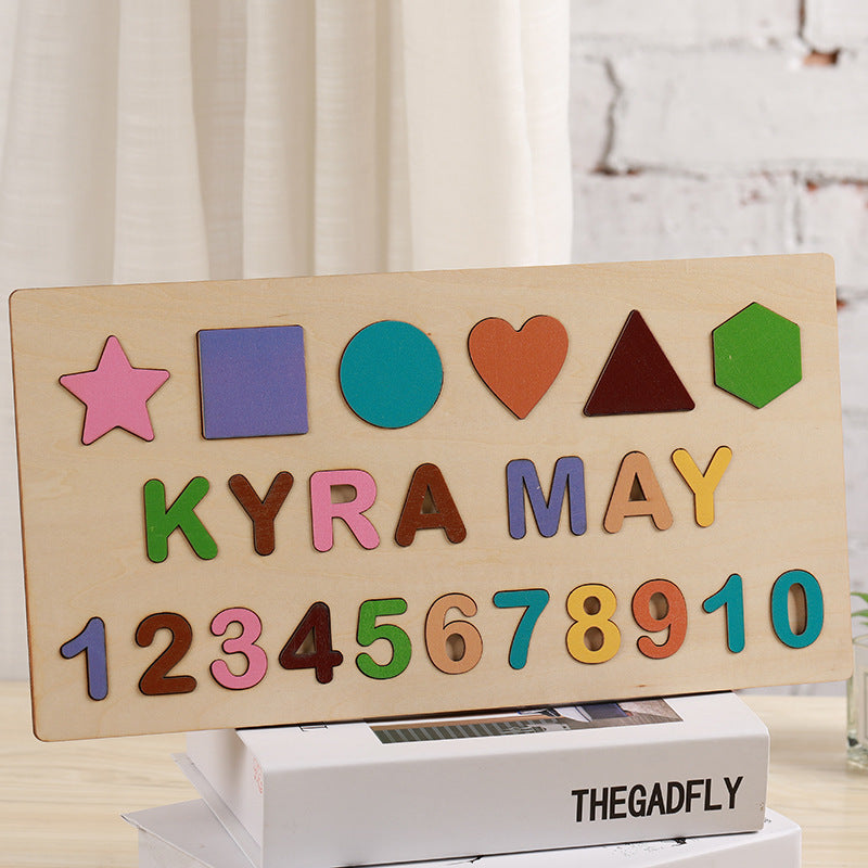 Holzpuzzle: Buchstaben, Formen & Zahlen – Bild 4 | LuxeStyle