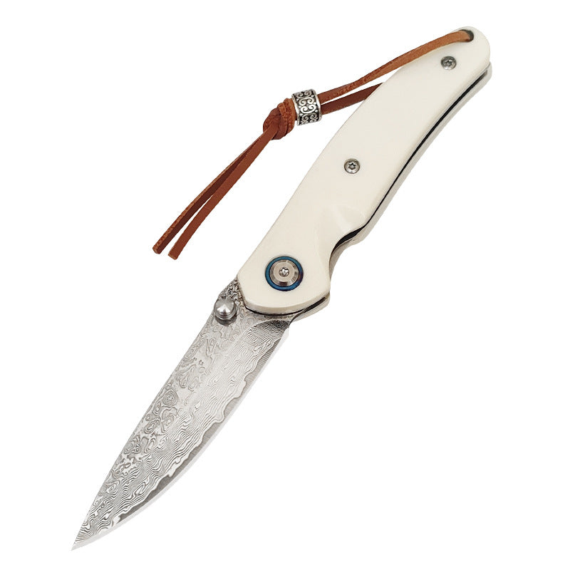 Damaststahl Outdoor Taschenmesser