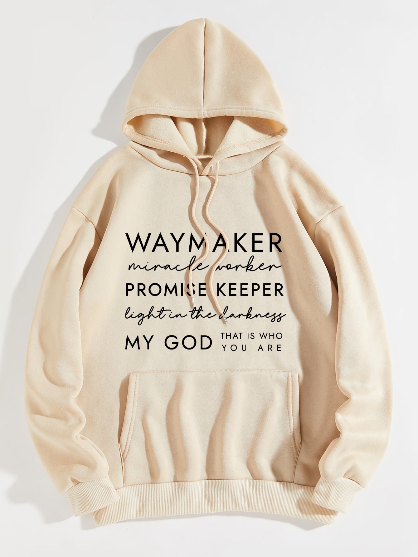 Kapuzen-Sweatshirt mit Letter-Print