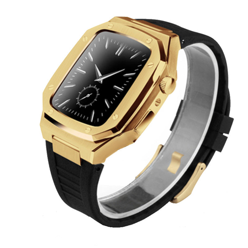 Smartwatch-Gehäuse aus Metall mit Kautschukarmband – Bild 15 | LuxeStyle