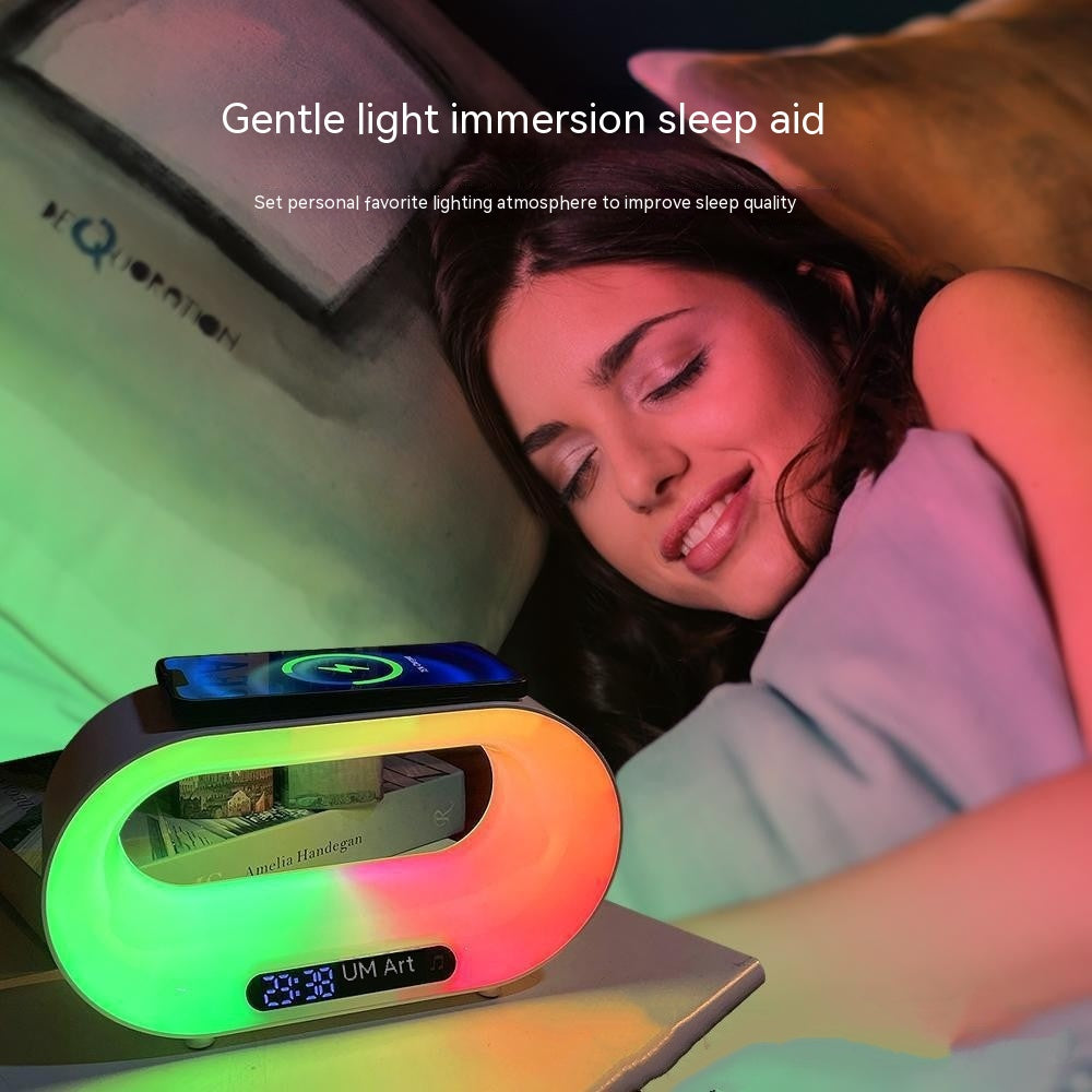 3-in-1 LED Lampe mit Wecker & Wireless Charger