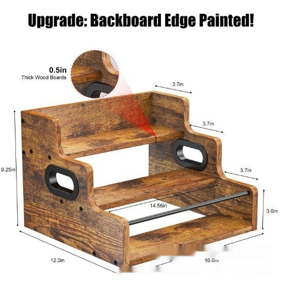 Mehrstufiges Weinregal aus Holz – Bild 6 | LuxeStyle