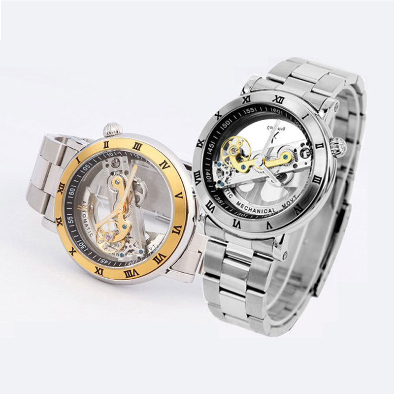 Automatische Uhr mit transparentem Uhrwerk – Bild 4 | LuxeStyle