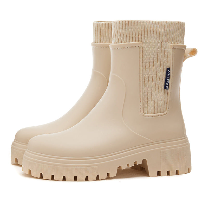 Rutschfeste Mid-Calf Stiefel für Damen