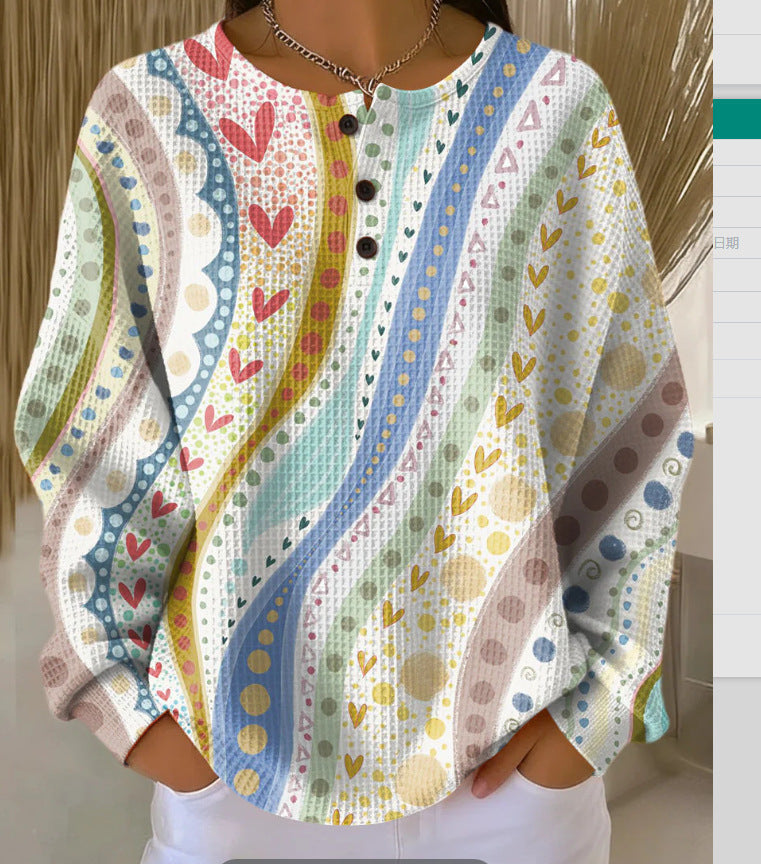 Retro-Lässiges Sweatshirt