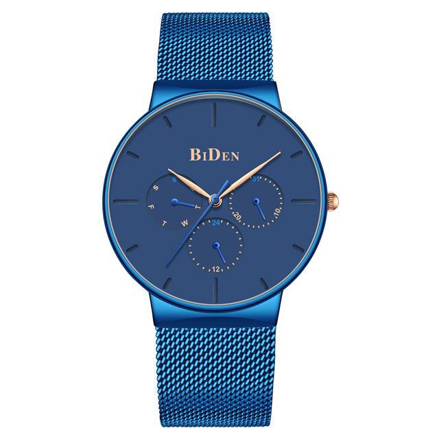 Herren Kalender Uhr mit Mesh-Armband – Bild 5 | LuxeStyle