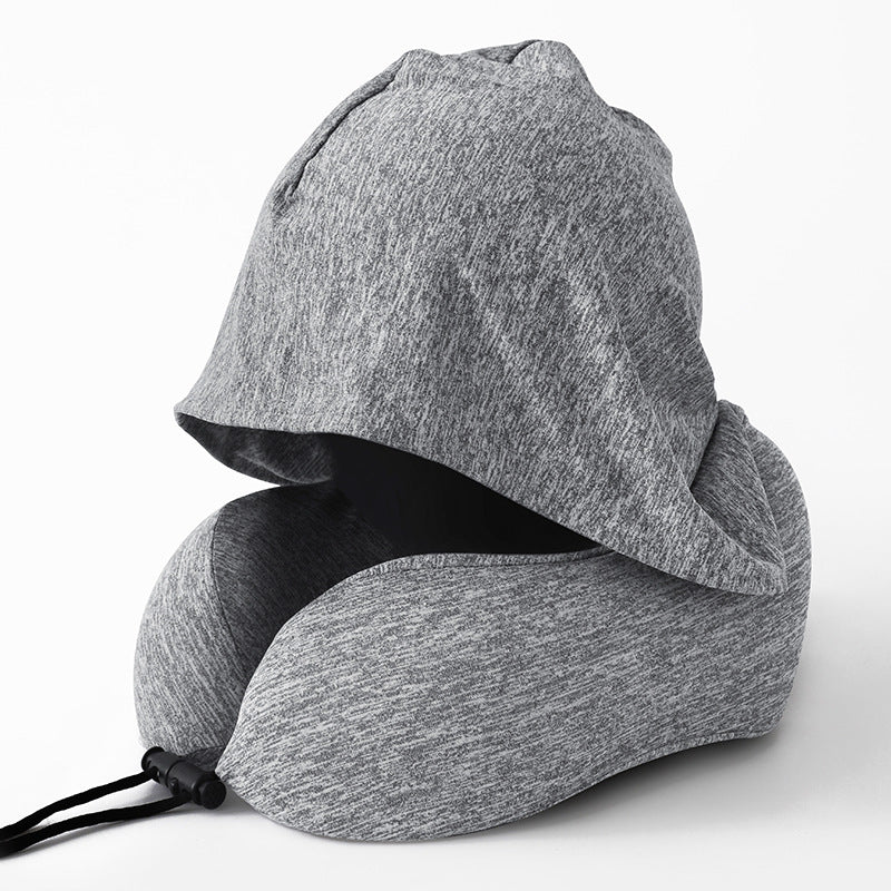Nackenkissen mit Kapuze und Memory-Schaum | LuxeStyle