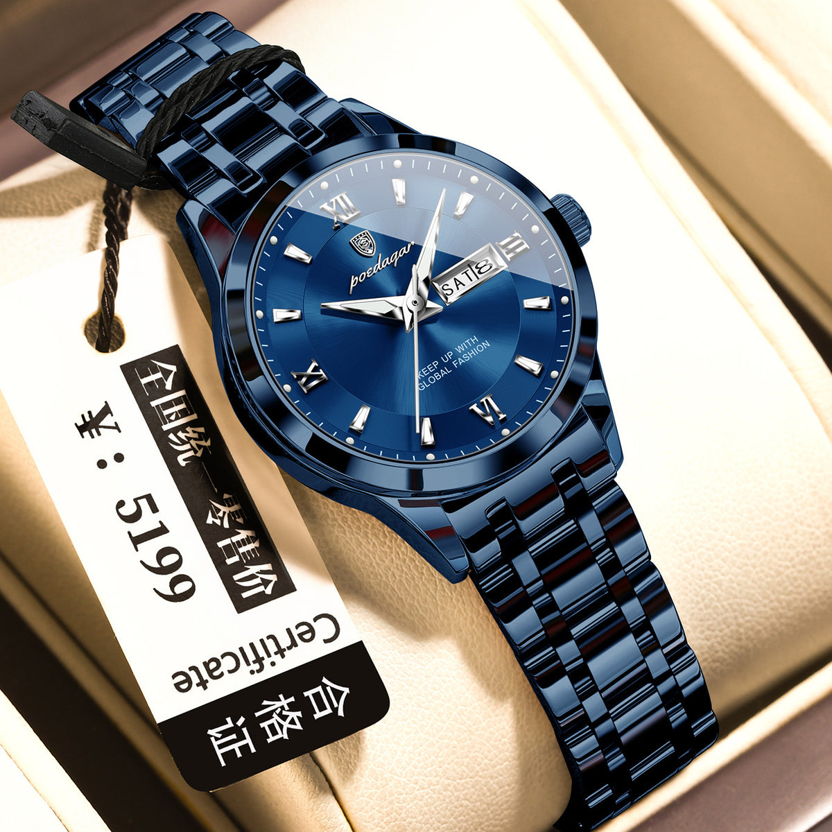 Wasserdichte Herren-Uhr mit Lichterzeugung – Bild 12 | LuxeStyle