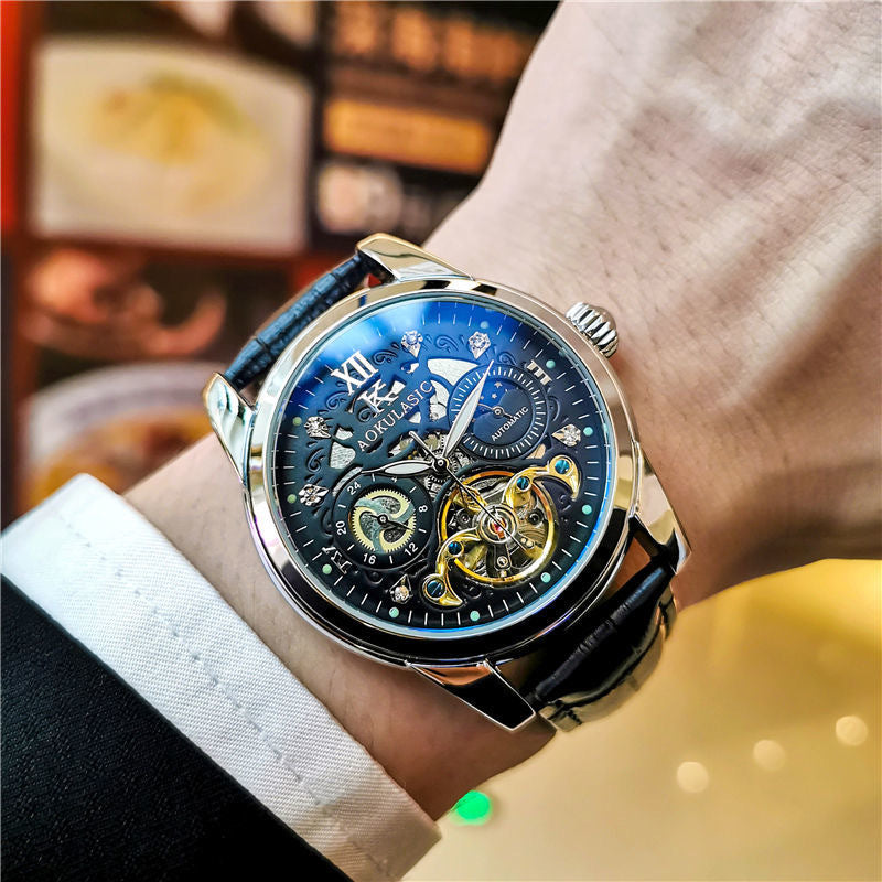 Automatische Vintage-Uhr Herren wasserdicht leuchtend