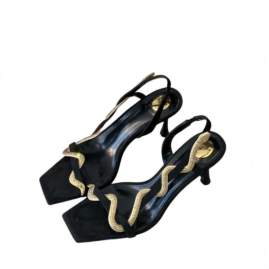 Elegante Stiletto-Heels mit Rhinsternen