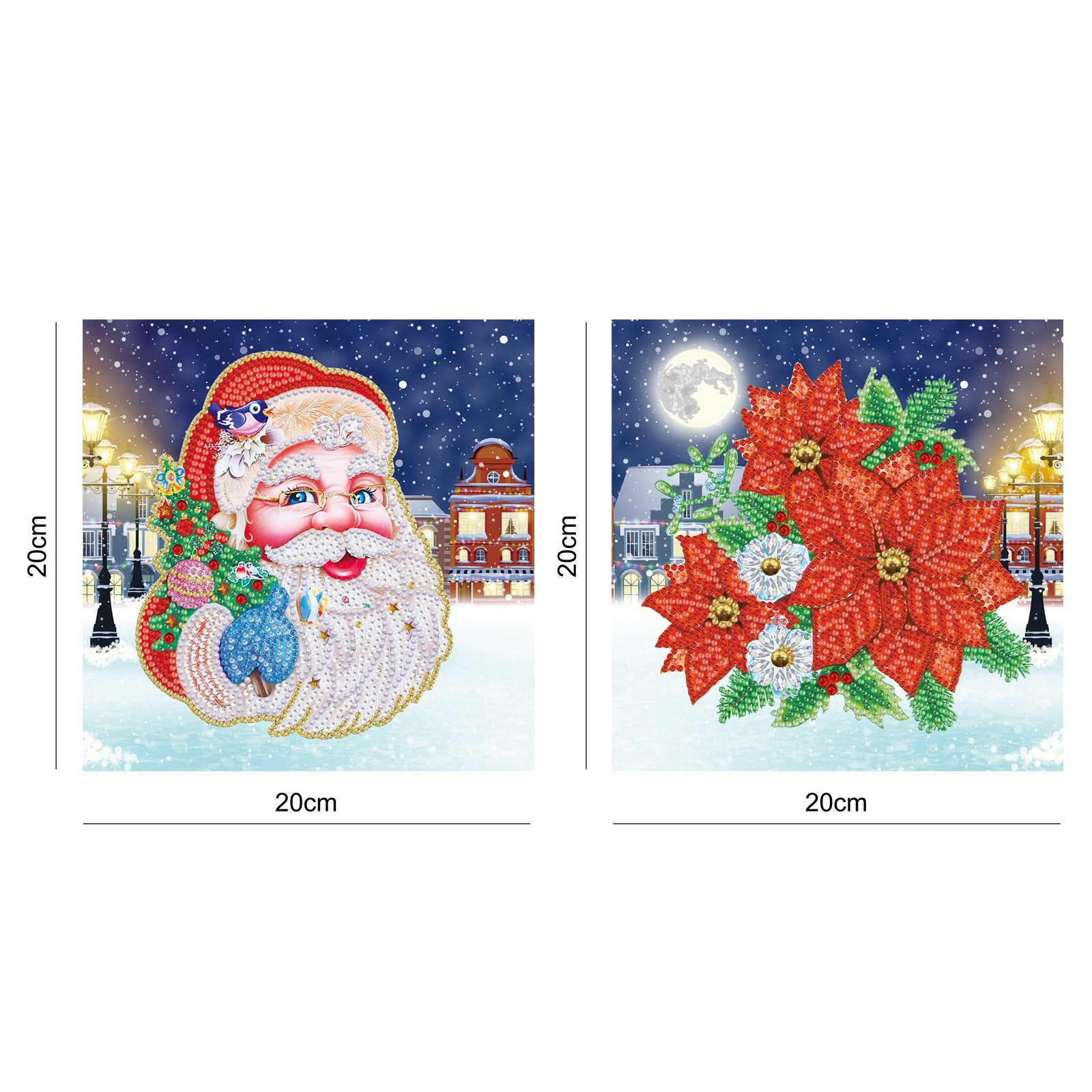 DIY Diamond Painting Weihnachtsbaum (2er-Set)