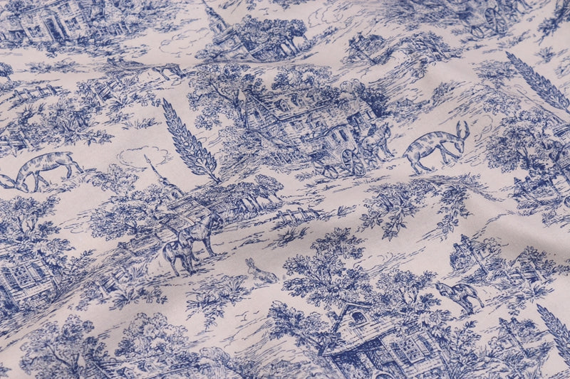 Vintage Blues Musselin-Stoff – Bild 6 | LuxeStyle