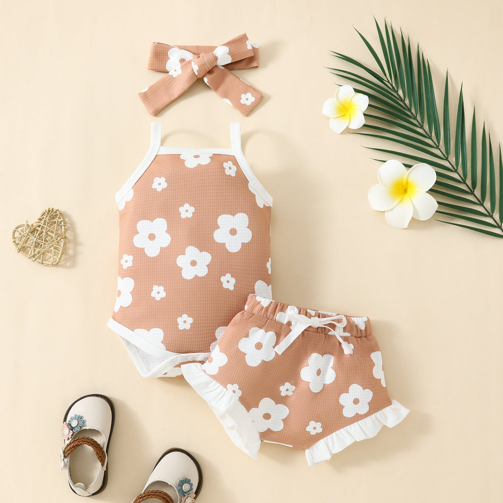 Baby Blumen Trägertop & Shorts Set – Bild 4 | LuxeStyle
