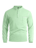 Herren Waffel-Polo Langarm Slim Fit