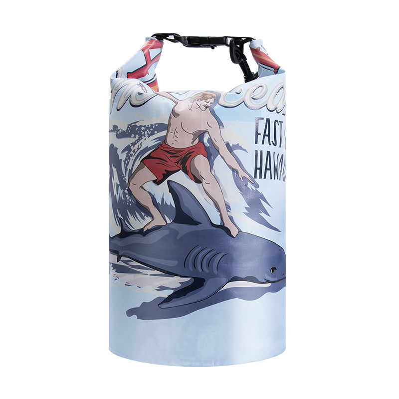 Wasserdichter Dry Bag mit Blumenprint, 10L
