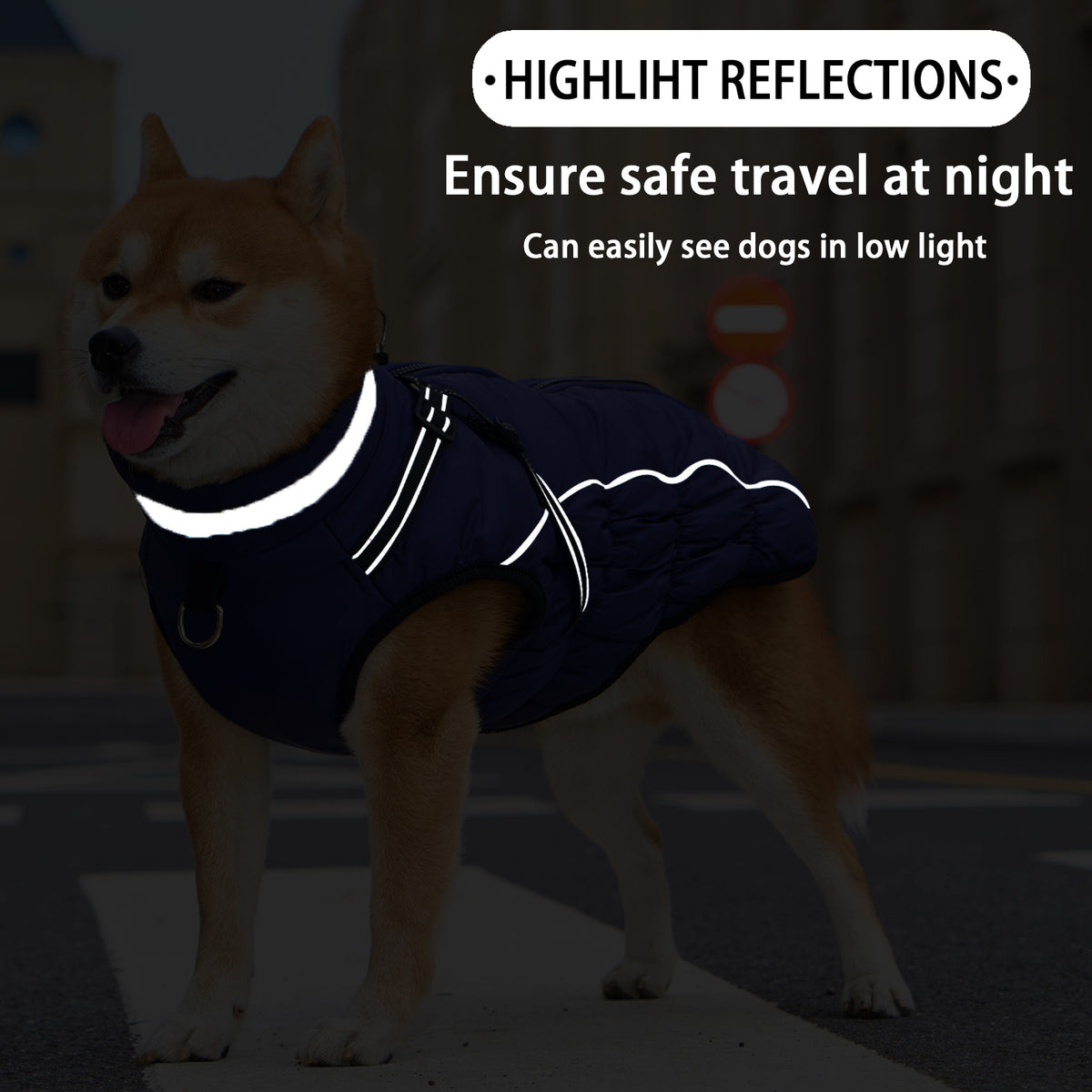 Reflektierender Hundemantel mit Fleece – Bild 5 | LuxeStyle
