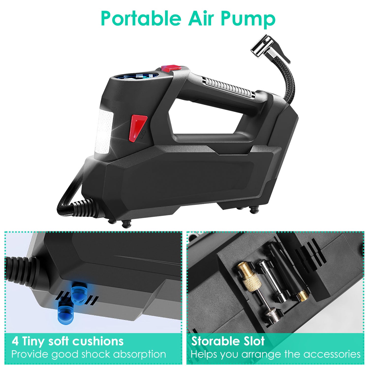 Tragbarer Reifenpump