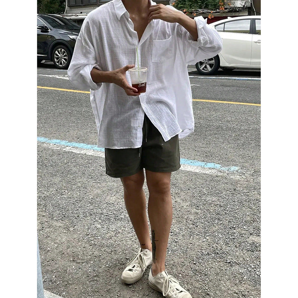 Koreanisches atmungsaktives Langarmshirt | LuxeStyle