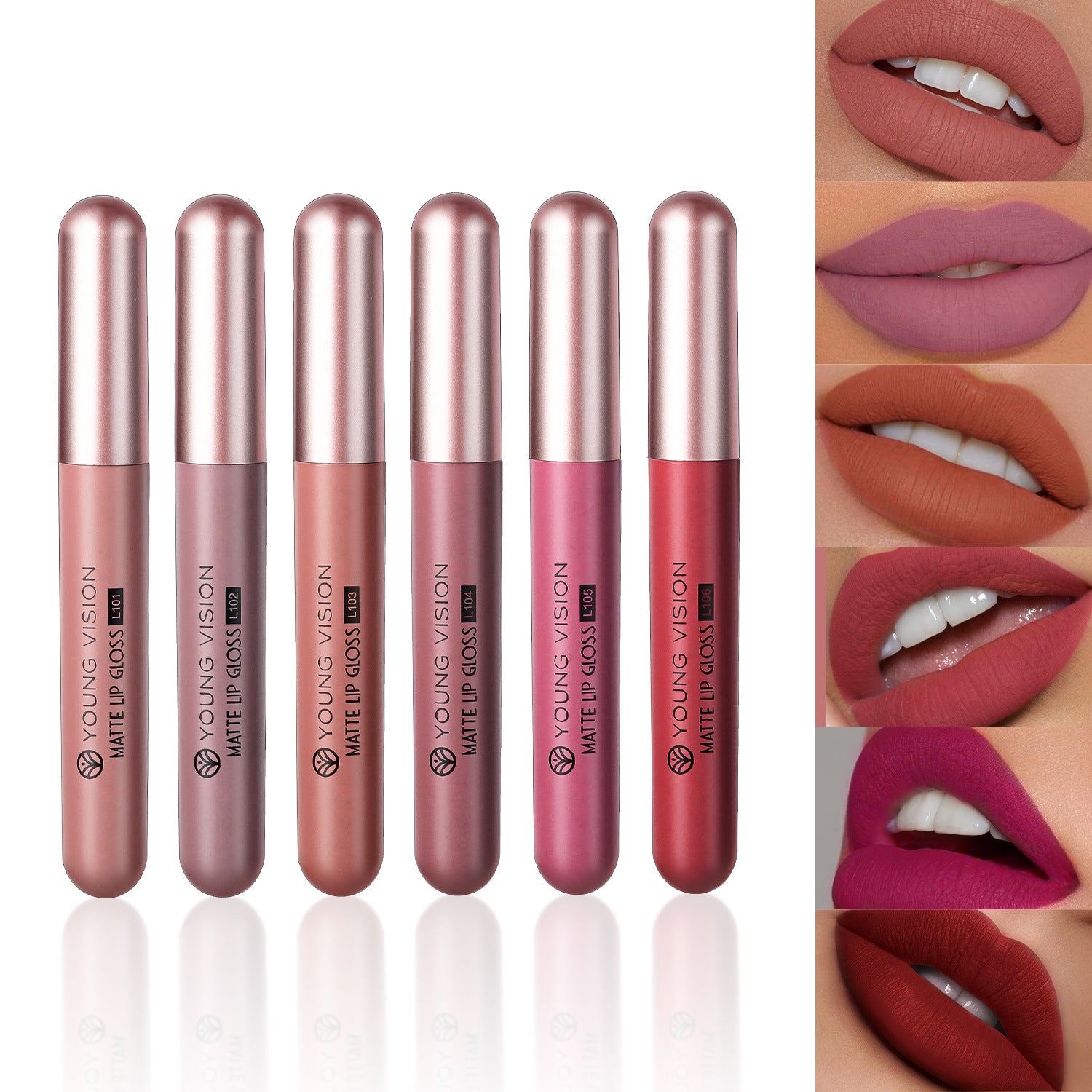 YOUNG VISION Lip Gloss Set (6 Stück)