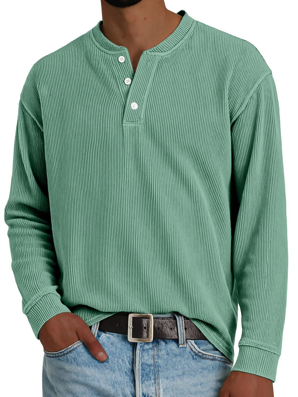 Langarm-Pullover aus Baumwolle – Bild 6 | LuxeStyle