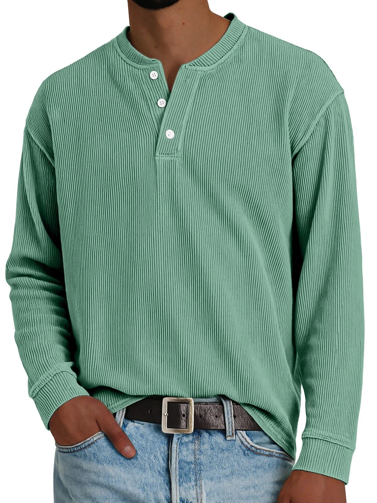Langarm-Pullover aus Baumwolle – Bild 6 | LuxeStyle
